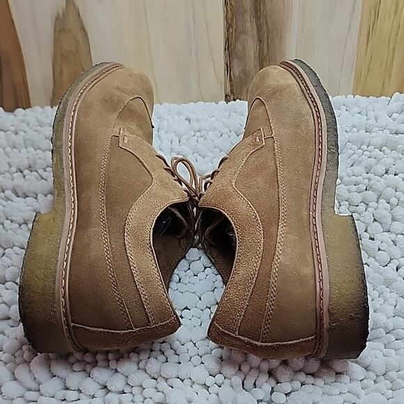 BLACK BROWN 1826 BOONE SUEDE OXFORDS WINGTIP MENS SIZE 8.5 NICE ELEGANT SHOES - Picture 13 of 16